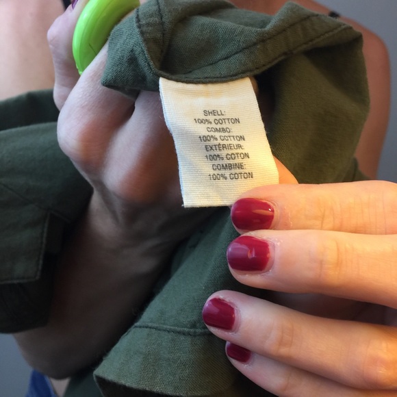 Elizabeth and James Green Army Cargo Jacket - Picture 2 of 8